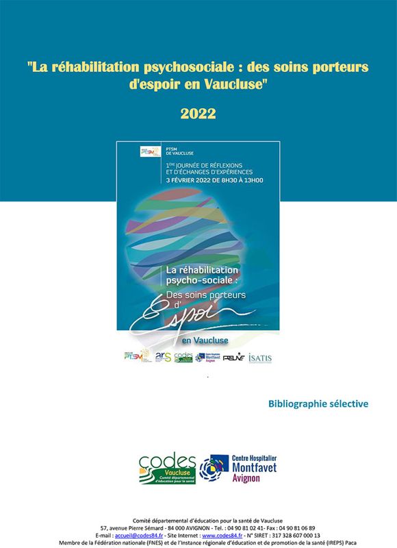 La réhabilitation psychosociale : des soins porteurs d'espoir en Vaucluse