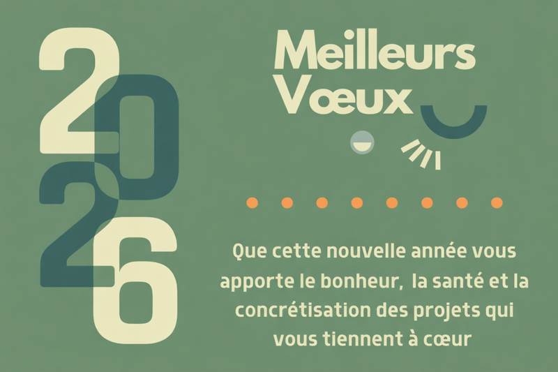 Meilleurs vœux 2026 !