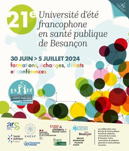 21ème Université d'été francophone en santé publique de Besançon - 1ère annonce
