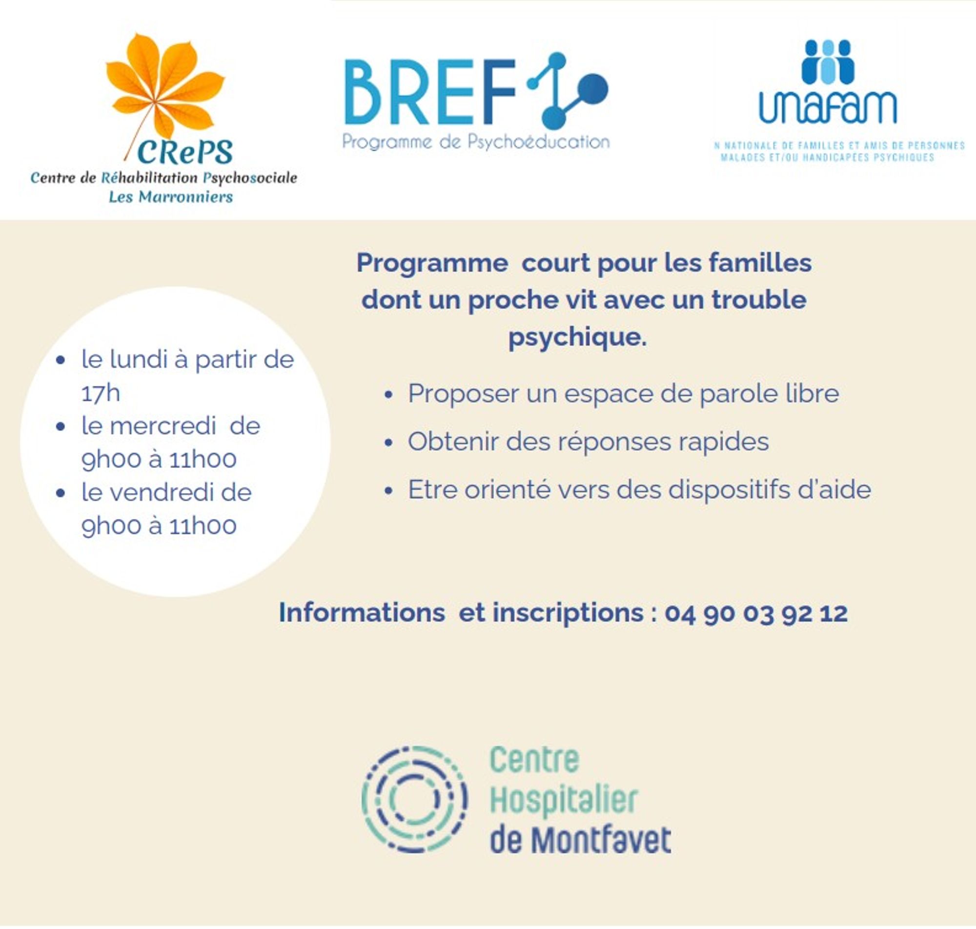 Bref, programme de psychoéducation