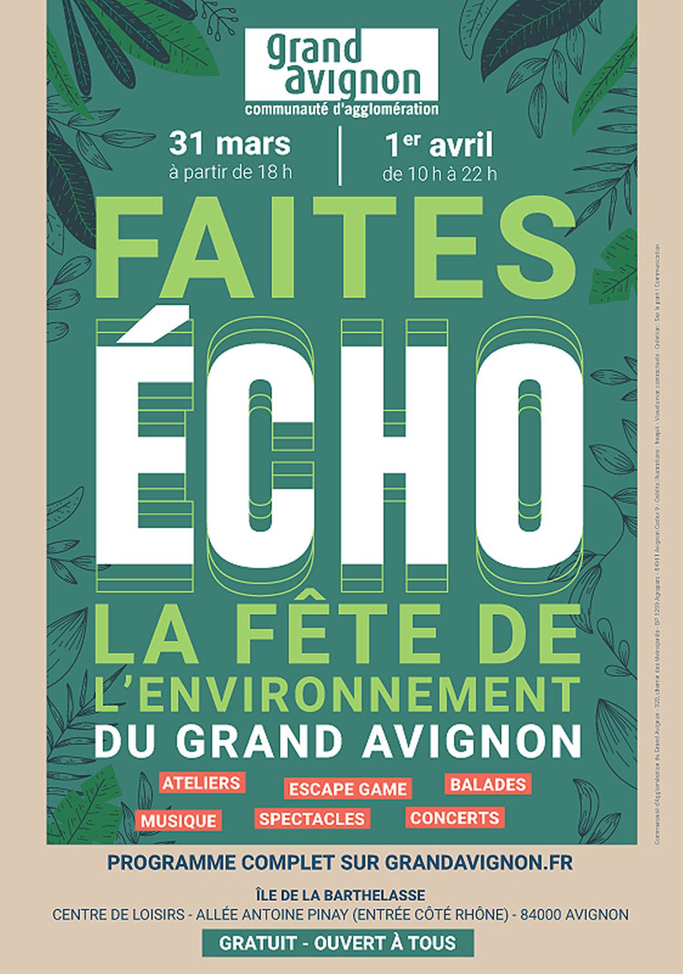 Faites écho. La fête de l'environnement du Grand Avignon