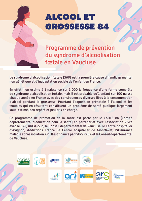 Grossesse et alcool en Vaucluse. Programme de prévention du Syndrome d’Alcoolisation Fœtale (SAF) et des troubles liés à la consommation d’alcool pendant la grossesse