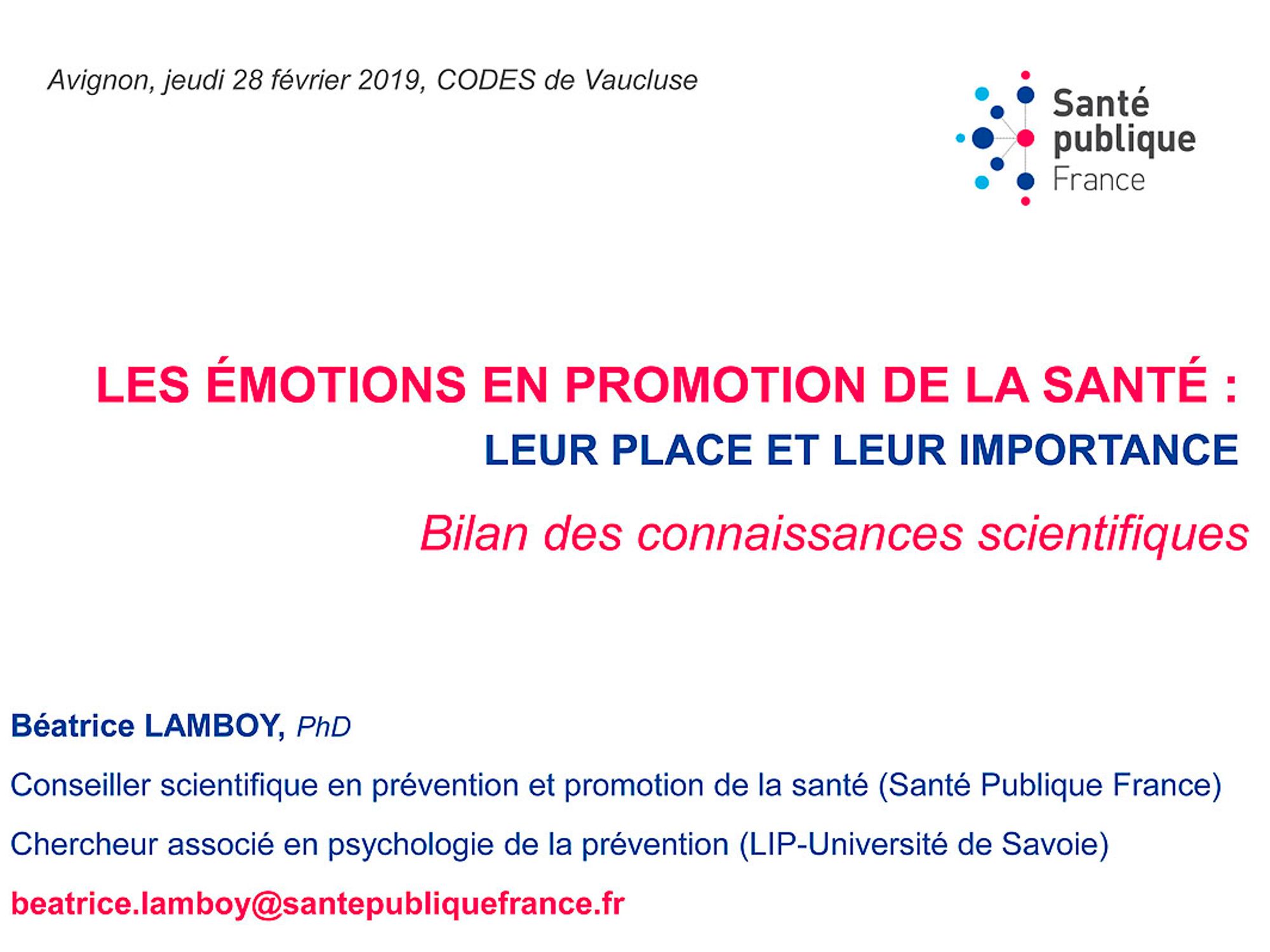 Présentation Lamboy 2019