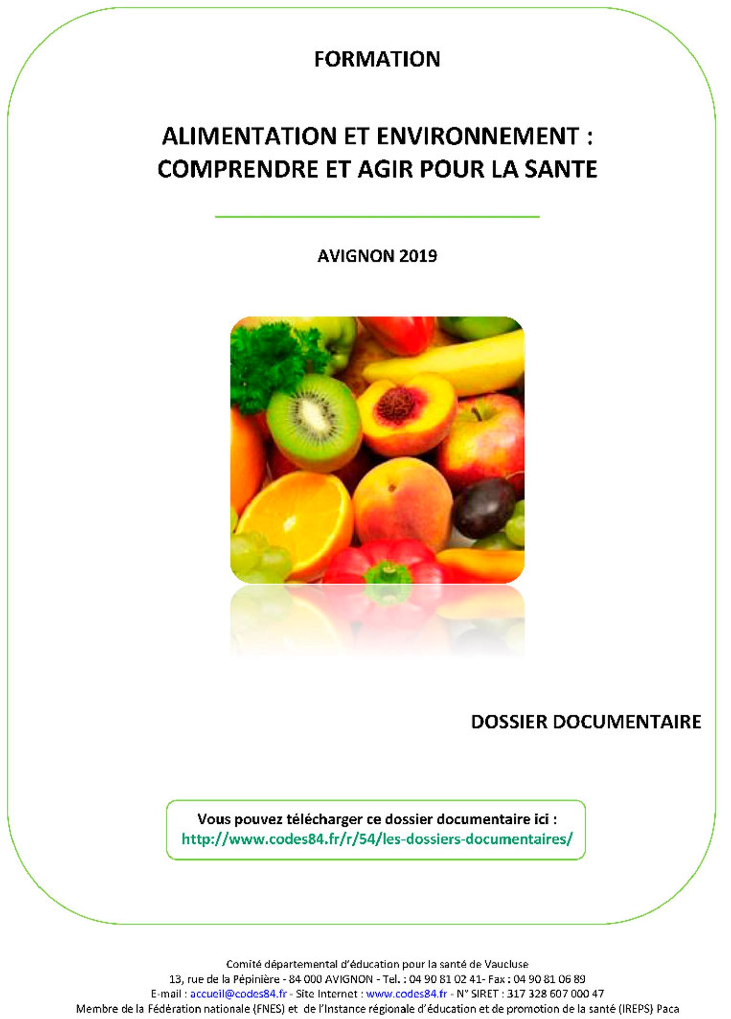 Comprendre et agir pour la santé environnementale : alimentation et environnement