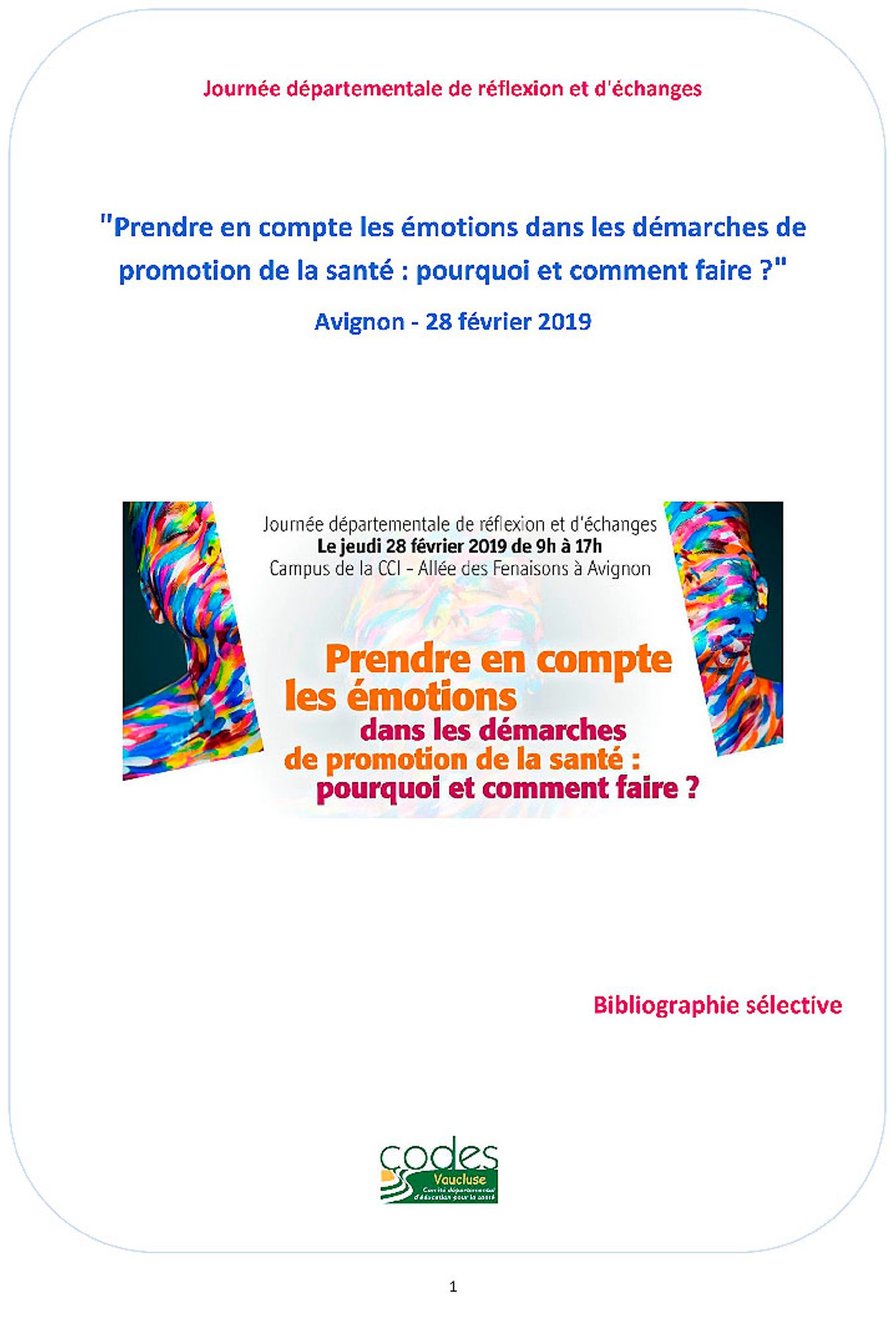 Prendre en compte les émotions dans les démarches de promotion de la santé : pourquoi et comment faire ?