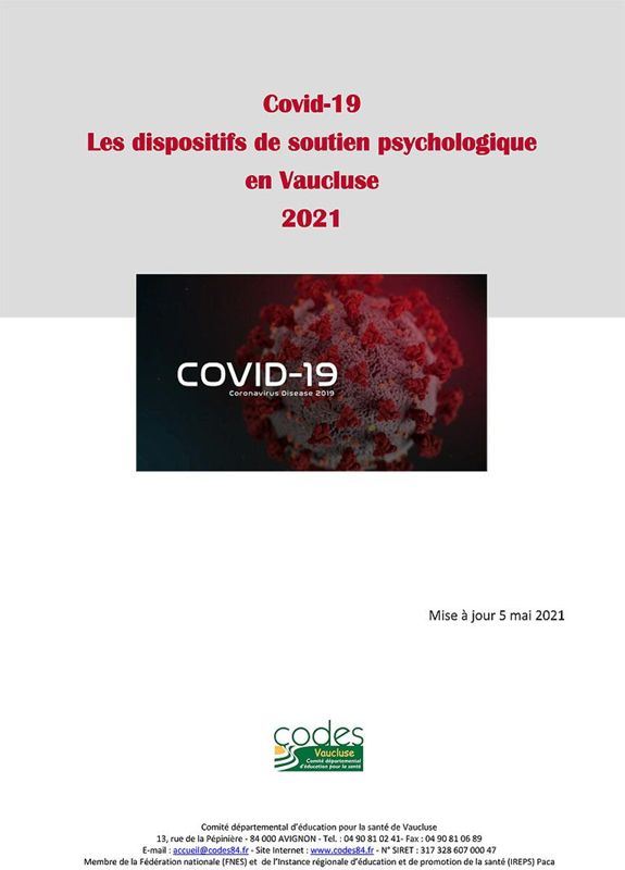 Covid-19. Les dispositifs de soutien psychologique en Vaucluse