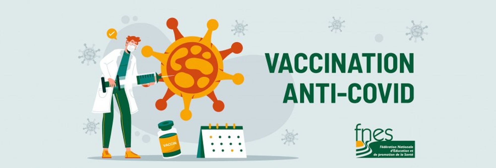 Veille vaccination Covid Fnes bandeau