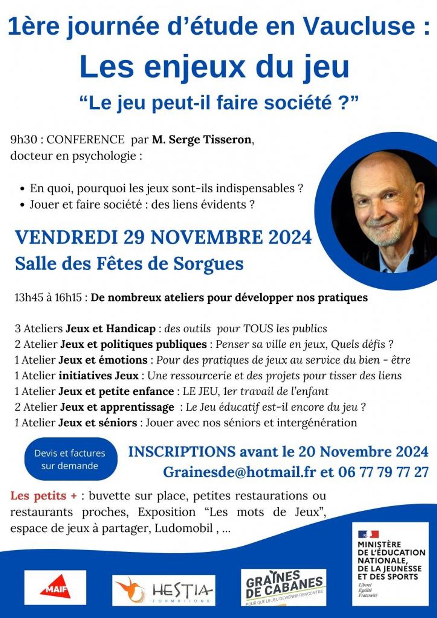 “Le jeu fait-il encore société ?”.  1ère Journée d’étude en Vaucluse