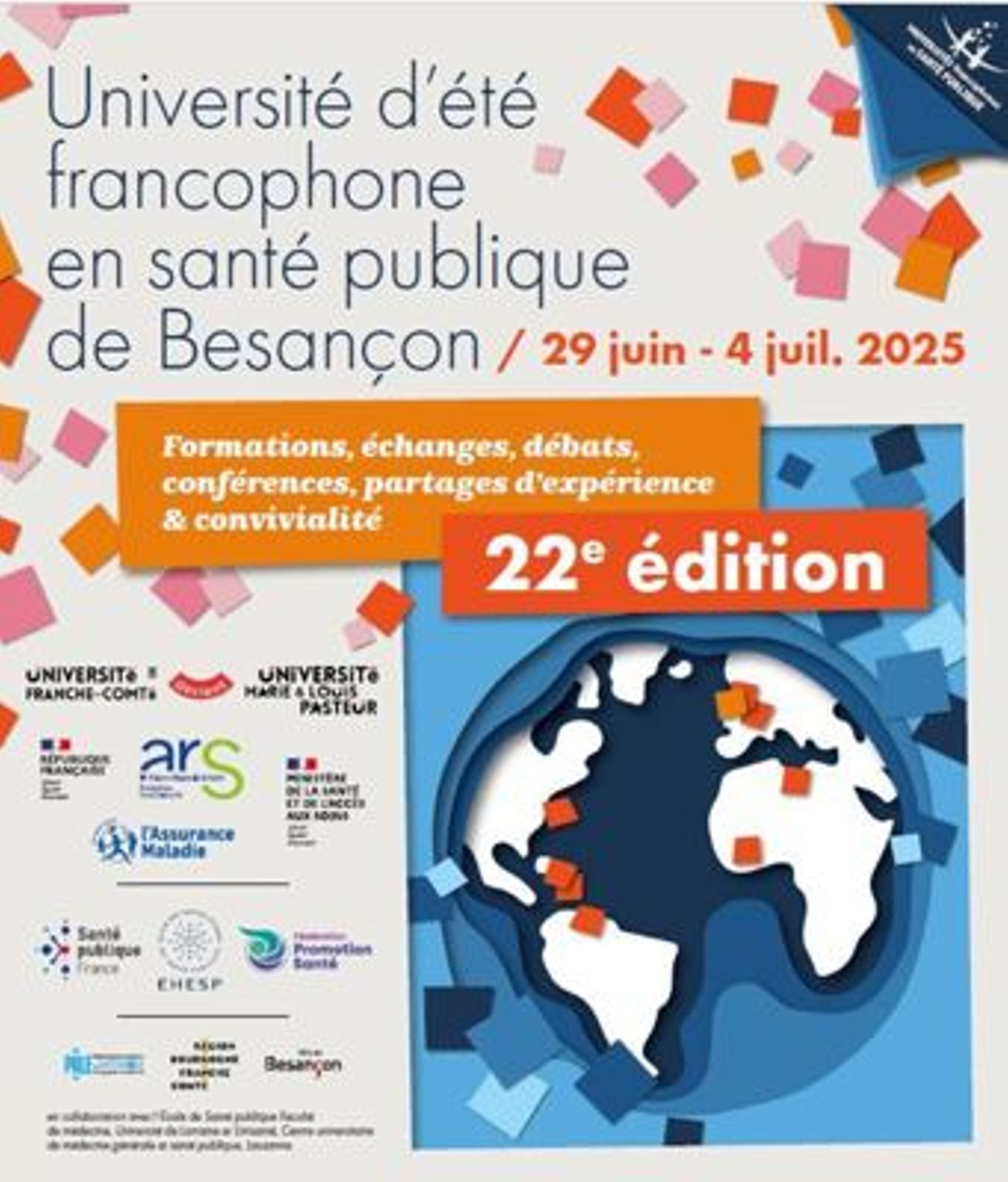 22ème Université d’été francophone en santé publique 