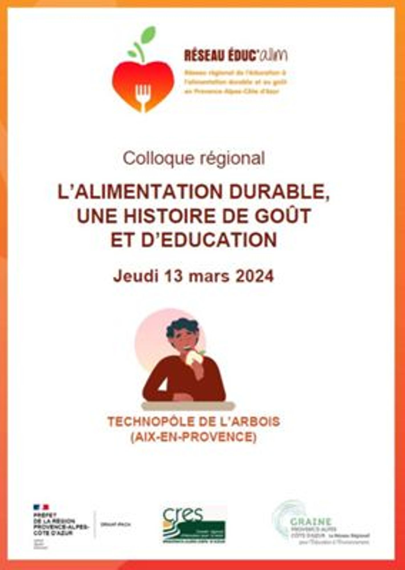"L’alimentation durable, une histoire de goût et d’éducation" - Colloque régional 
