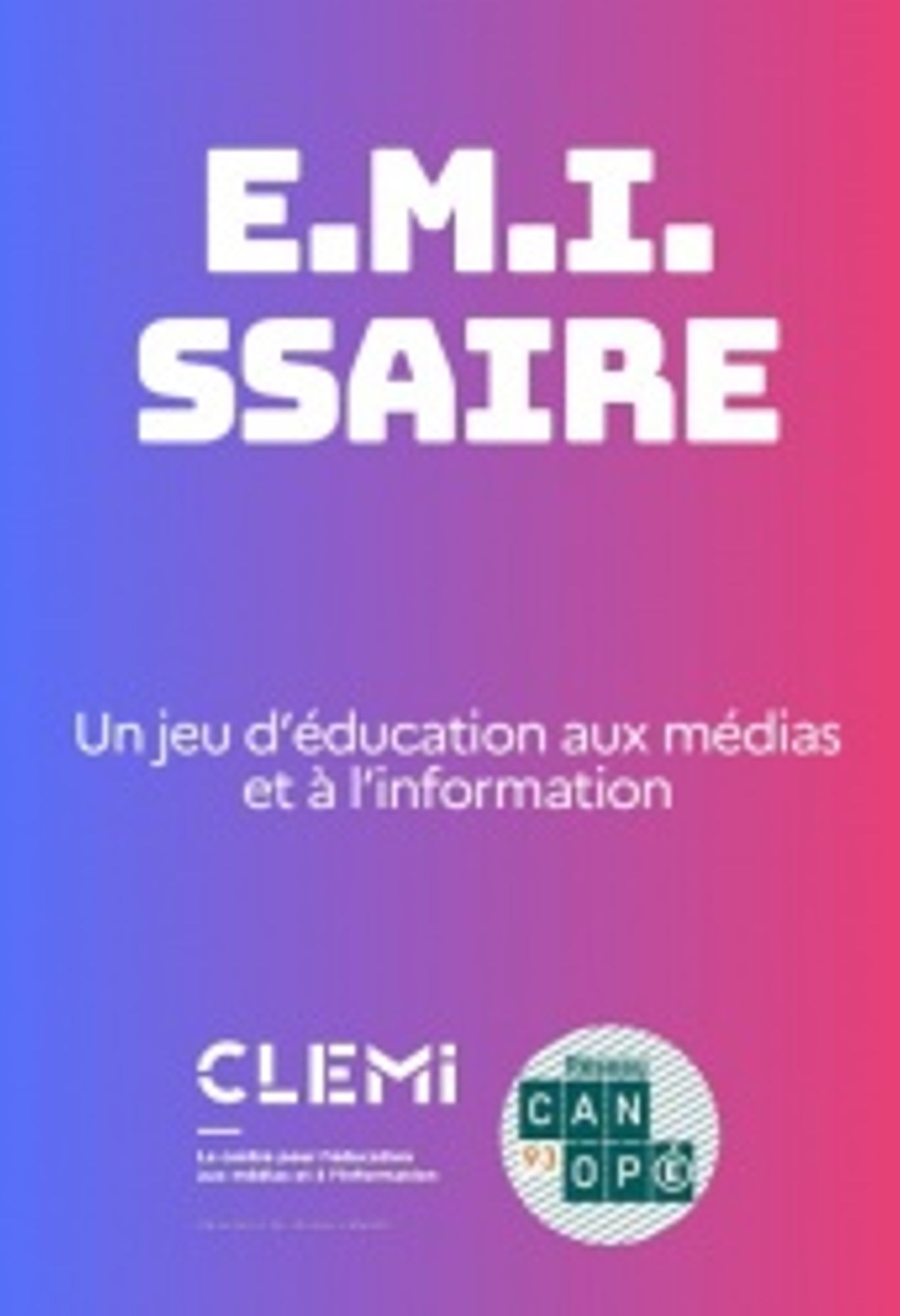 Atelier du jeudi "E.M.I ssaire. Un jeu d’éducation aux médias et à l’information"